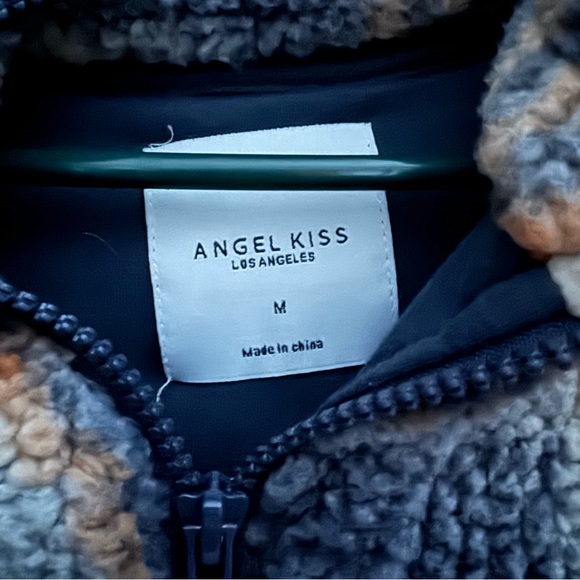 Angel Kiss Fuzzy Flannel Pullover - Picture 2 of 4